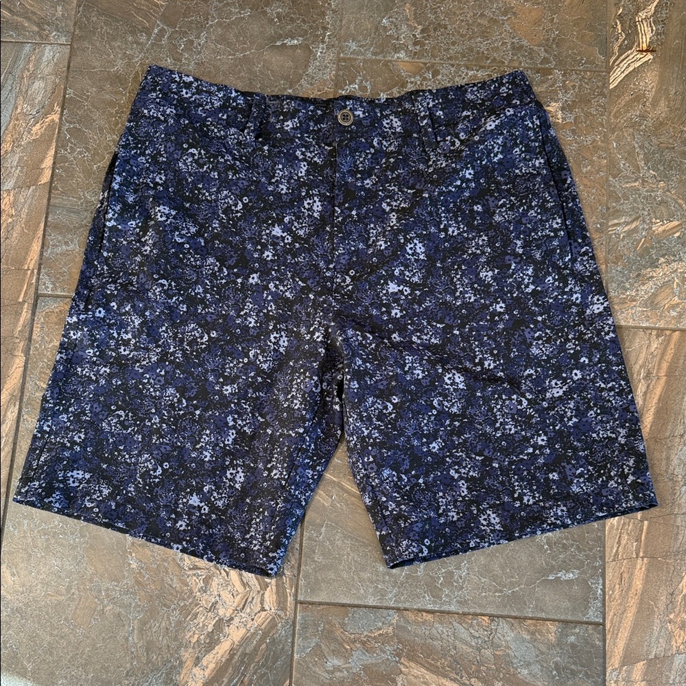 Under Armour Men's UA Golf Drive Printed Shorts 9" Size 34 Blue